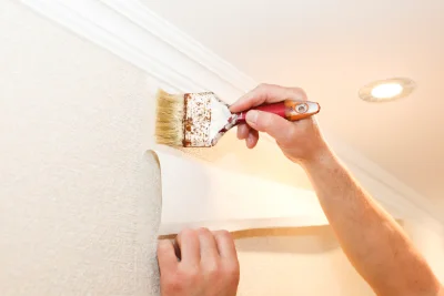 Pose de papier peint à Marchenoir — revêtements muraux et toiles de verre